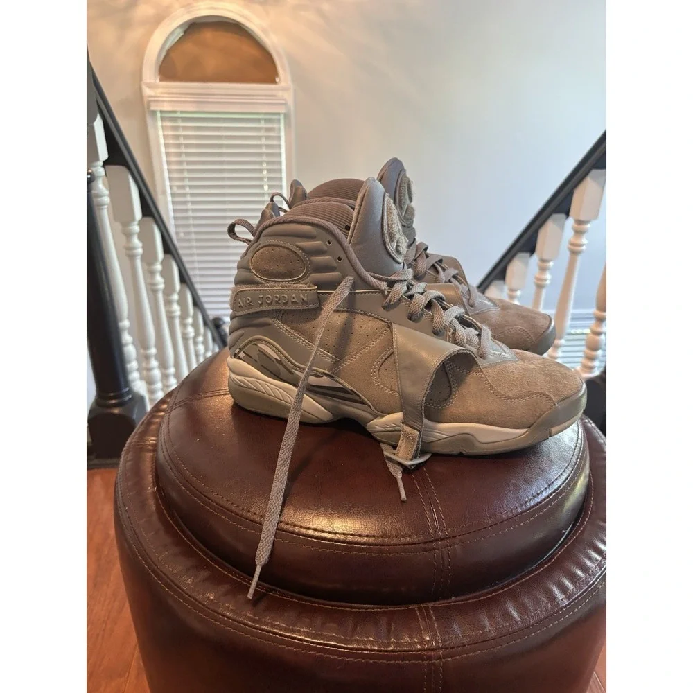 Jordan Air Jordan 8 Retro Cool Grey Suede High Top 2017 305381-014